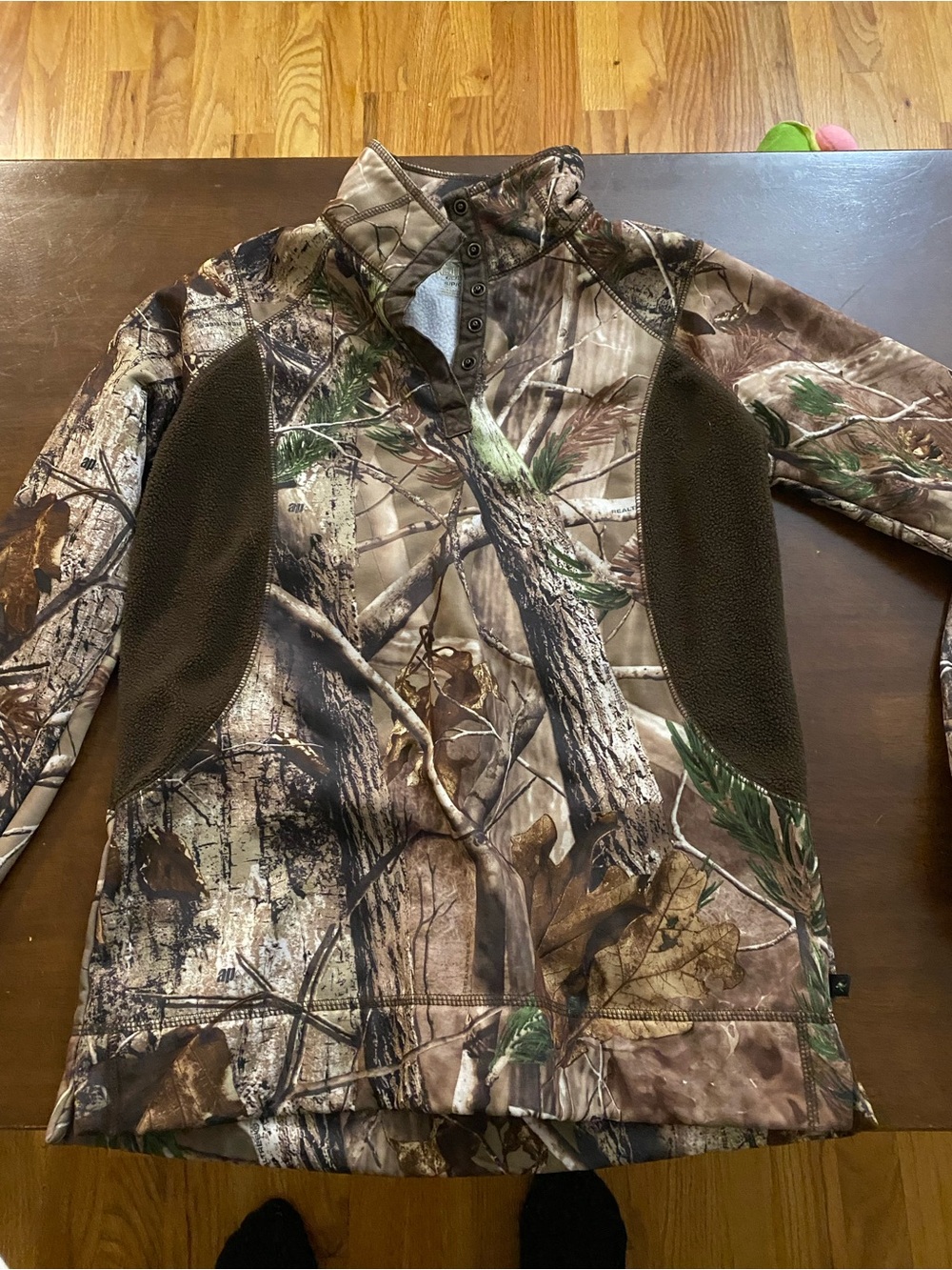 RedHead Camo Pullover with White Sherpa Lining